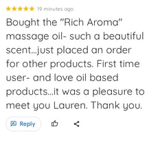 Load image into Gallery viewer, Rich Aroma Nut Free Silky Massage Oil